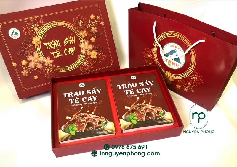 Hộp đựng trâu sấy âm dương